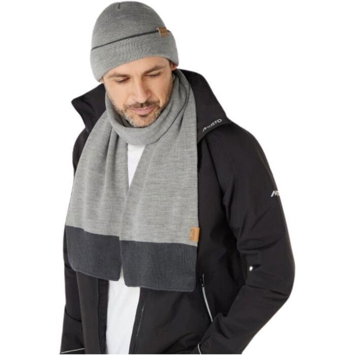 2024 Musto Conjunto De Gorro Y Bufanda 86123 - Grey Melange